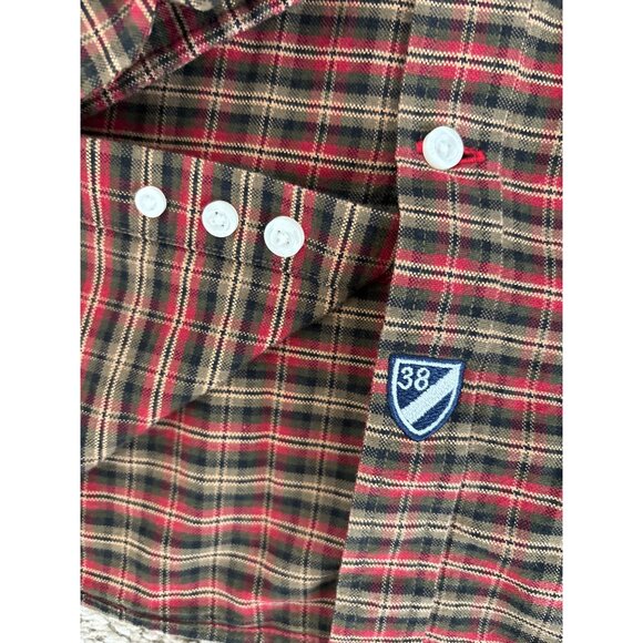 Cremeux Classics Men's Button-Up Plaid Long Sleeve Cotton Shirt Size 2XB - Picture 7 of 9